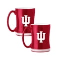 thumbnail image 1 of Logo Brands Indiana Hoosiers 14oz Relief Mug Set, 1 of 5