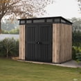 thumbnail image 13 of Keter 8' x 6' Signature Collection Aspen Resin Outdoor Storage Shed, Pine, 13 of 14