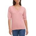 thumbnail image 4 of DKNY Ladies Puff Sleeve Sweater, 4 of 5