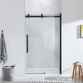 thumbnail image 2 of OVE Decors Bel 48" W x 78-3/4" H Frameless Soft-Close Sliding Shower Door, 2 of 9