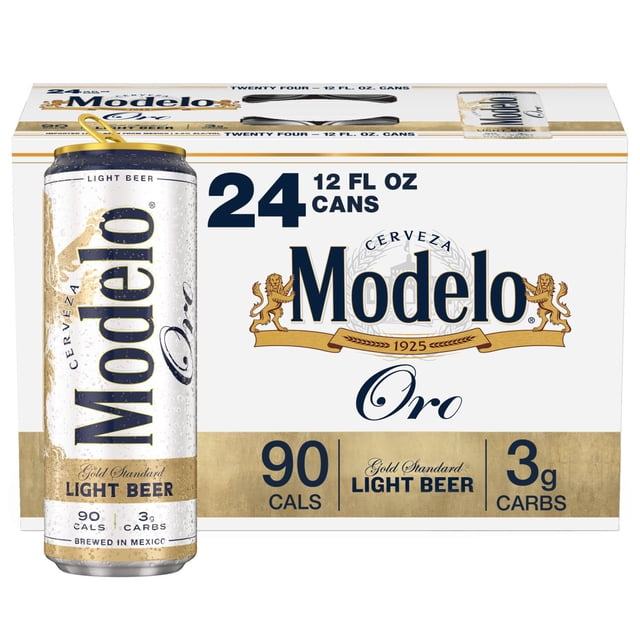 Modelo Oro Mexican Light Lager Beer, 12 fl. oz. can, 24 pk.
