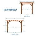 thumbnail image 3 of Backyard Discovery 12' x 10' Cedar Pergola, Choose Installation, 3 of 3