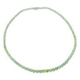 thumbnail image 4 of Graduated Gemstone Tennis Necklace in Sterling Silver, 4 of 8