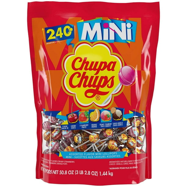 Chupa Chups Mini Lollipops Variety Pack, 240 ct. - Samsclub.com