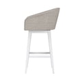 thumbnail image 10 of HH2 Home Upholstered Barrel Back Wood Adjustable Height Swivel Bar Stool, 10 of 19