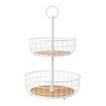 thumbnail interactive-video image 1 of Member's Mark 2-Tier Wire Basket Stand, Assorted Colors, 1 of 6