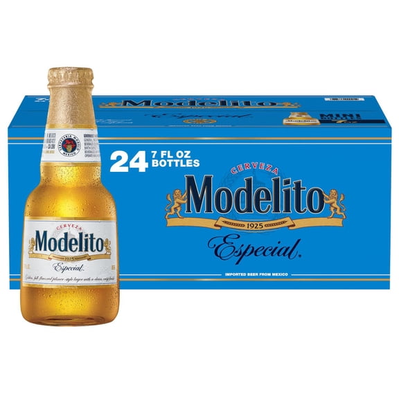 Modelo Especial Modelito Mexican Lager Beer, 7 fl. oz. bottle, 24 pk.