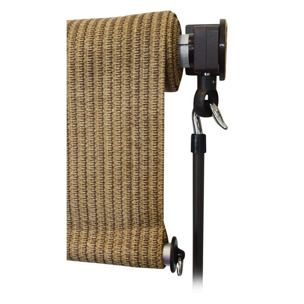 Cordless Outdoor Sun Shade with Removeable Pole - Siltstone