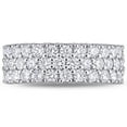 thumbnail image 5 of 1.68 CT. T.W. Diamond Triple-Row Semi-Eternity Band in 14K Gold, 5 of 7