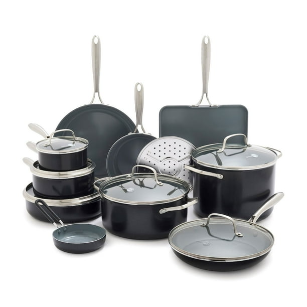GreenPan Swift 17-Piece Ceramic Nonstick Cookware Set - Samsclub.com