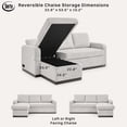 thumbnail image 5 of Serta Hayden Convertible Sectional Sofa, 5 of 10