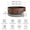 thumbnail image 9 of MSpa Duet 6-Person Round Portable Inflatable Hot Tub, 68", 9 of 13