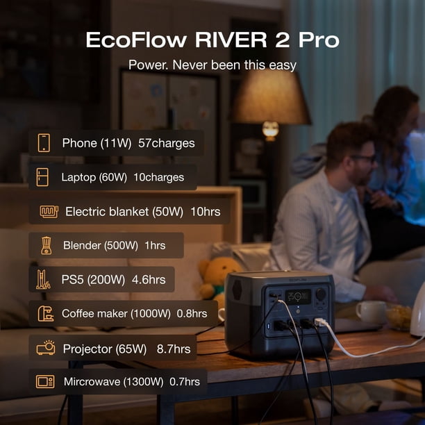 1600-Watt EcoFlow River 2 Pro Portable Power Station With X Boost
