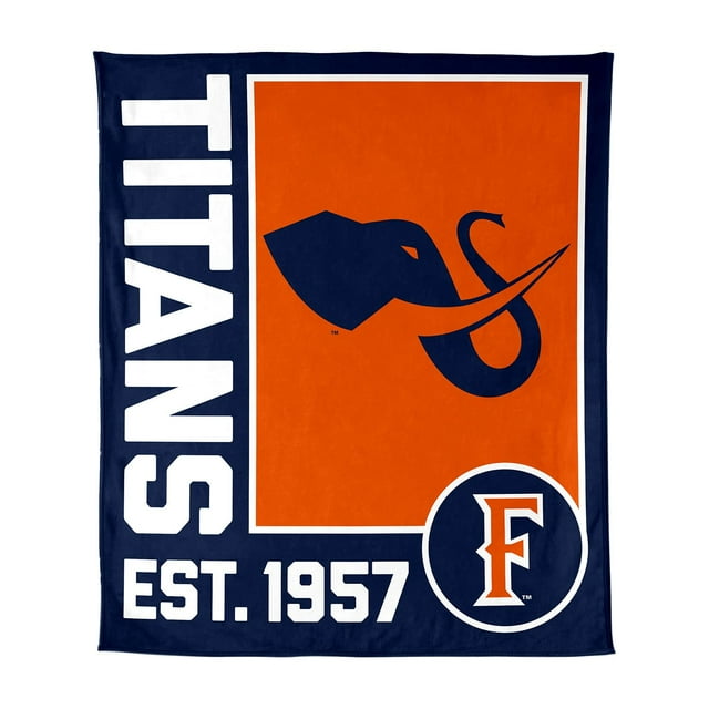 Logo Brands Cal State Fullerton Titans 60"x70" Super Plush Blanket