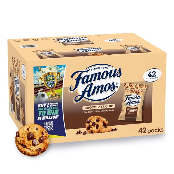 Famous Amos Chocolate Chip Cookies, 2 oz., 42 pk.