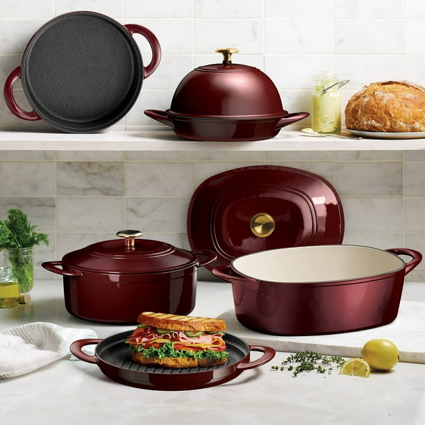 Tramontina 4-Piece Stackable Enamel Cast Iron Cookware Set (Choose