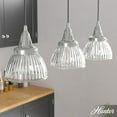 thumbnail image 1 of Hunter Cypress Grove Glass 3 Light Pendant Light Fixture, Round Cluster and Linear Cluster, 1 of 9