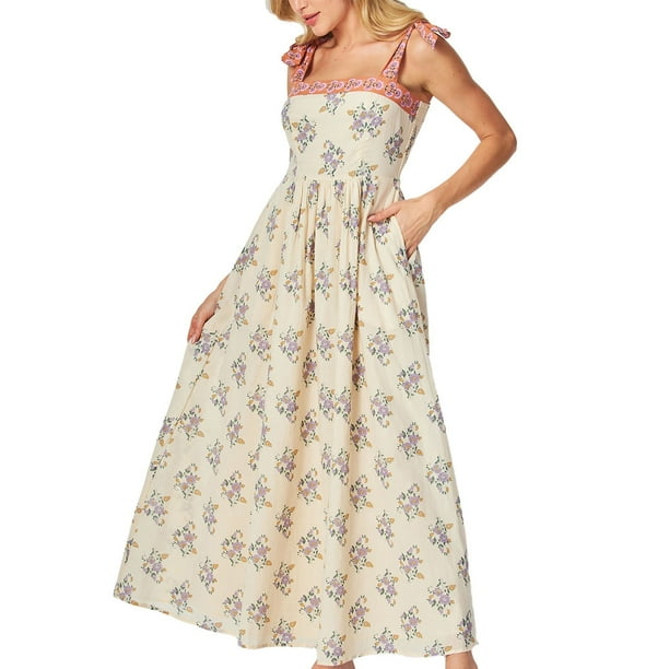 bila dress sam's club Bila Women's Floral Paisley Short Tiered Dress