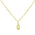 thumbnail image 1 of Initial Paperclip Chain Pendant Necklace in 14K Gold, 1 of 5