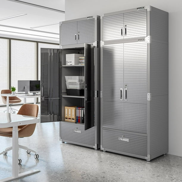 Seville Classics UltraHD Storage Cabinet with Bottom Drawer, 36” W