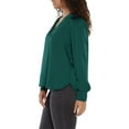 thumbnail image 3 of Express Women's Satin V-Neck Top, 3 of 7