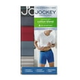 thumbnail image 4 of Jockey Men's 4-Pack Lightweight Cotton Blend 7" Long Leg Boxer Brief, 4 of 5