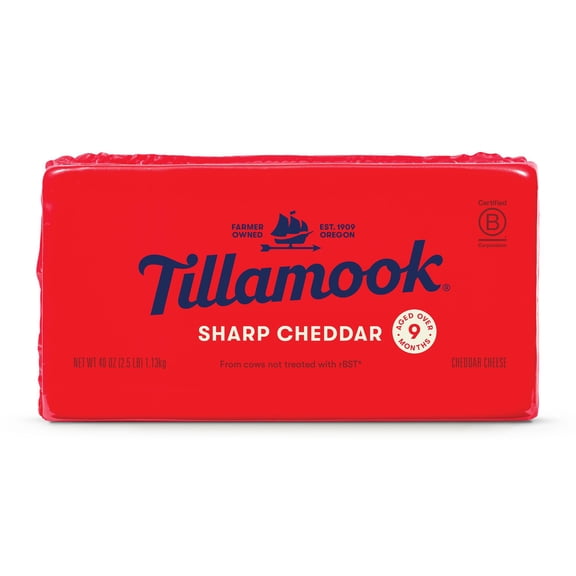 Tillamook Sharp Cheddar Cheese, 2.5 lbs.
