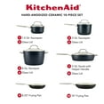 thumbnail image 2 of KitchenAid 10-Piece Hard Anodized Ceramic Nonstick Cookware Set, 2 of 11