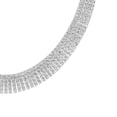 thumbnail image 3 of Graduated Diamond Cut Cleopatra Necklace in Sterling Silver, 3 of 6