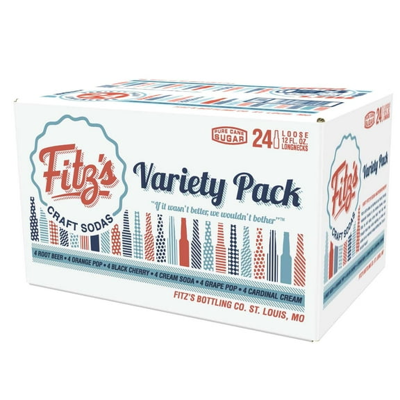 Fitz's Longnecks Variety Pack, 12 fl. oz., 24 pk.