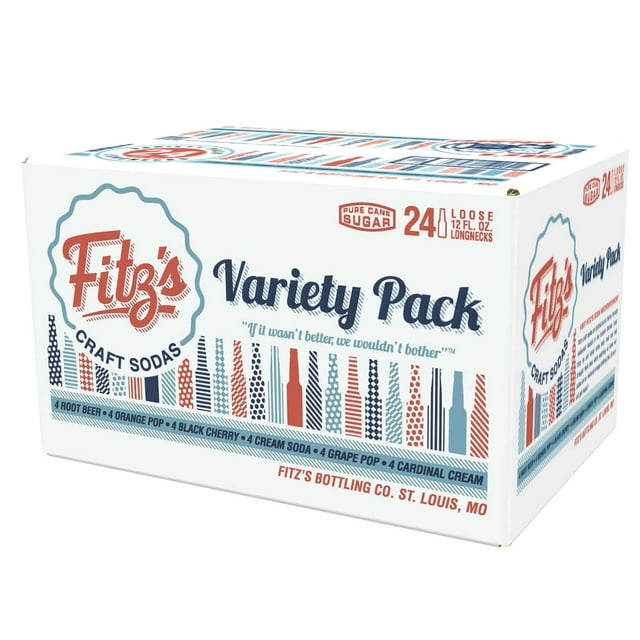 Fitz's Longnecks Variety Pack, 12 fl. oz., 24 pk.