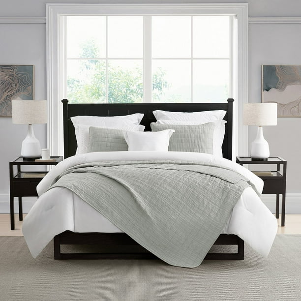 Swift Home Oversized Crinkle Enzyme Wash Quilted Coverlet Swift Home Oversized Crinkle Enzyme Wash Quilted Coverlet