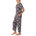 thumbnail image 3 of Character Ladies 2-Piece Short Sleeve Henley and Crop Pant PJ Set, 3 of 7