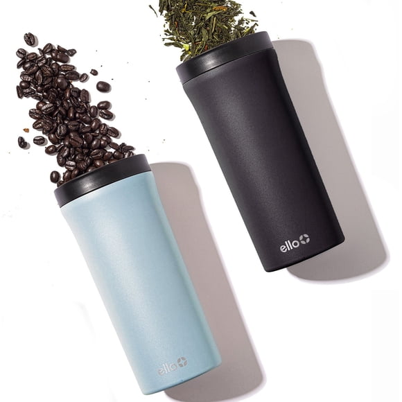 Arabica 14-ounce Stainless Steel Travel Tumbler, 2-Pack, Choose Color