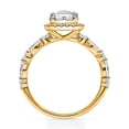 thumbnail image 3 of 1.70  CT.T.W. Emerald Cut Diamond Ring in 14K Yellow Gold, 3 of 5