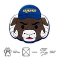 thumbnail image 4 of Logo Brands Los Angeles Rams Puff Pillow, 4 of 5
