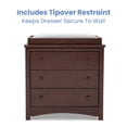 thumbnail image 7 of Delta Children Perry 3 Drawer Dresser with Changing Top and Interlocking Drawers, Choose Color, 7 of 14