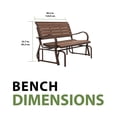 thumbnail image 10 of Lifetime Weather-Resistant Glider Bench, 10 of 12