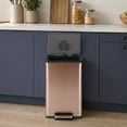 thumbnail image 2 of Simpli-Magic 50 Liter / 13.2 Gallon Step Trash Can with Soft-Close Lid, Hands-Free Foot Pedal, Built-In Odor Filter, Smudge Resistant Finish for Kitchen, Office, Dorm, Multiple Colors, 2 of 6