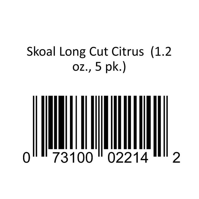 Skoal Long Cut Citrus 1.2 oz., 5 pk.