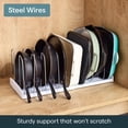 thumbnail image 5 of YouCopia Expandable Cookware Rack with 10 Adjustable Steel Dividers, 12"-22", 5 of 8