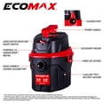 thumbnail image 2 of Ecomax 3 Gal. 3 HP Poly Wet/Dry Vac, 2 of 9