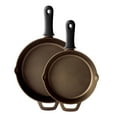 thumbnail image 2 of Tramontina 10" & 12" Pre-Seasoned Cast Iron Skillet Set, 2 of 14