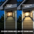 thumbnail image 9 of Westinghouse 600 Lumen Solar Motion Activated Linkable Wall Light, 2pk, 9 of 11