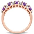 thumbnail image 5 of Amethyst and 0.13 CT. T.W. Diamond Ring in 14K Gold, 5 of 7