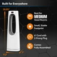 thumbnail image 5 of Lasko Bladeless Ceramic Tower Space Heater with Remote Control, CW105, 5 of 13