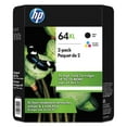 thumbnail image 1 of HP 64XL High Yield Original Inkjet Cartridge, Black/Tri-Color, 2 Pack, 1 of 8
