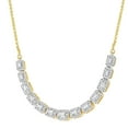 thumbnail image 2 of 1.10 CT. T.W. Baguette & Round Diamond Necklace in 14K Gold, 2 of 6