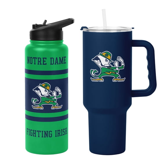 Logo Brands Notre Dame Fighting Irish Tumbler Set