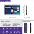 thumbnail image 3 of Philips 75" Class 7000 Series 4k QLED UltraHD Roku Smart TV - 75PQL7636/F7, 3 of 18
